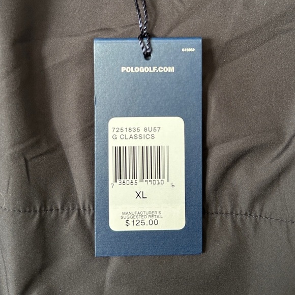 Polo Golf Ralph Lauren XL Black Short Sleeved Light Weight Quarter Zip Pull Over - Picture 12 of 12